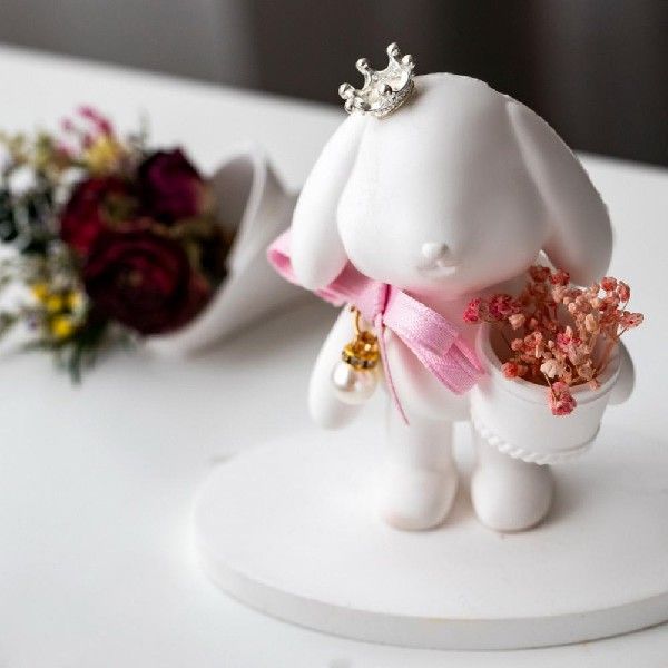 Useful Silicrne Mold PoStable RabbiIt oilicone Mould Cute-图1