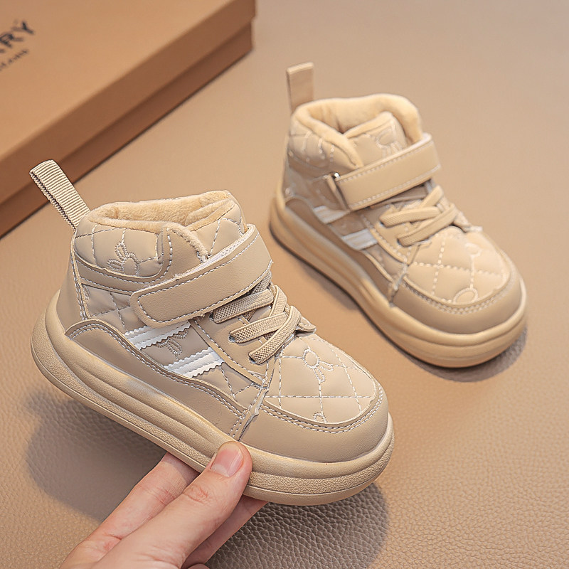 童鞋秋冬季加绒棉鞋学步鞋男宝宝鞋子两岁女小童板鞋高筒运动鞋,淘宝优惠券,粉丝福利购,淘宝优惠卷