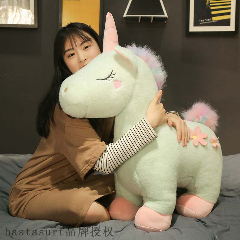 极速Plush toy sales creative cute Unicorn female ins animal - 图2