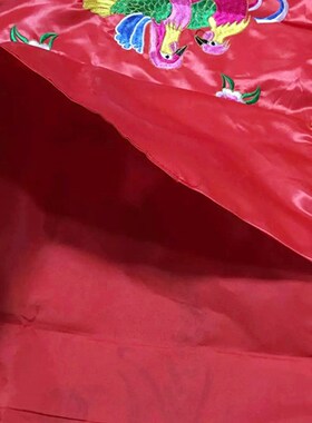 中式龙凤桌围椅披套刺绣花布艺门彩背景帷幔婚礼布W置喜庆用品道