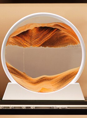 流沙画沙漏摆件客厅电视柜酒柜装饰品创意解压办公U室桌面轻奢礼