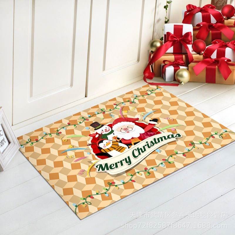 速发christmas mat rug home rugs s  living room floor - 图0