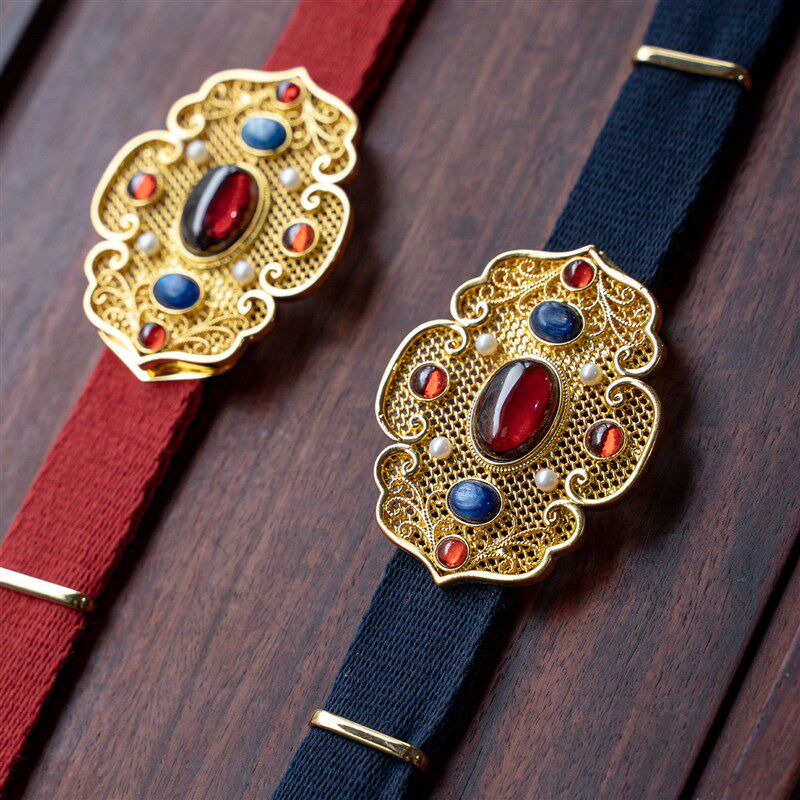 惜物国风 明制汉服配饰配件腰带腰绳卷云纹款三台绦环绦带,淘宝优惠券,粉丝福利购,淘宝优惠卷