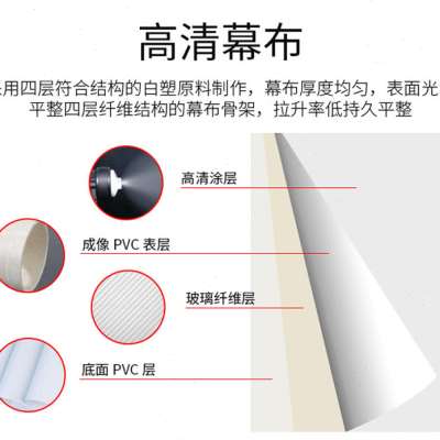 当贝d3x投影仪s幕布100寸家用x3 f5極米Gh3s动z6x堅果g9电 j10s-图1