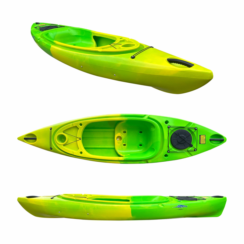 肥仔艇单人艇g座舱式皮划艇PE塑料船硬艇俱乐部公园团建用皮划艇 - 图2