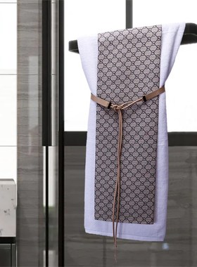 样板间卫生间摆件淋浴房配饰摆设浴巾绑带扣组合套装卫浴店装饰品