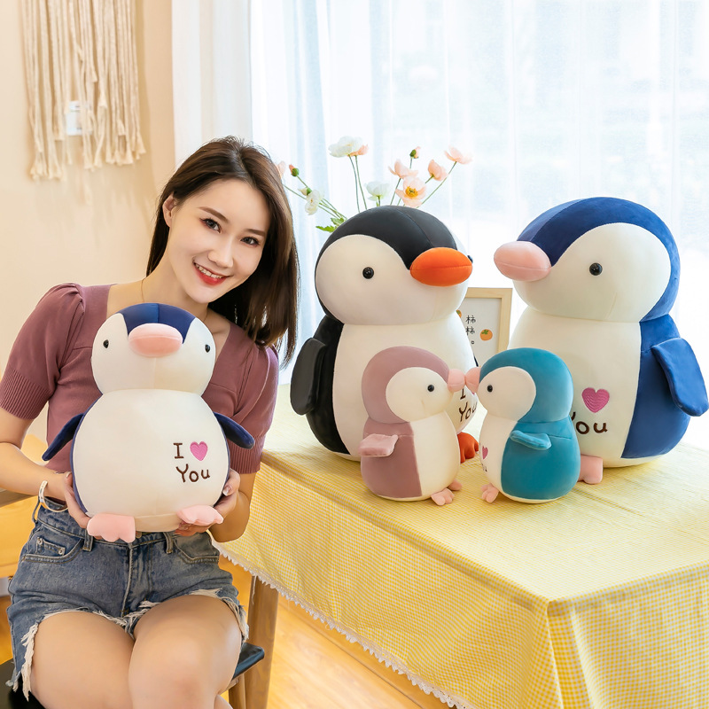 新品cute penguin soft toy plush doll baby kid Anak patung Ma-图2