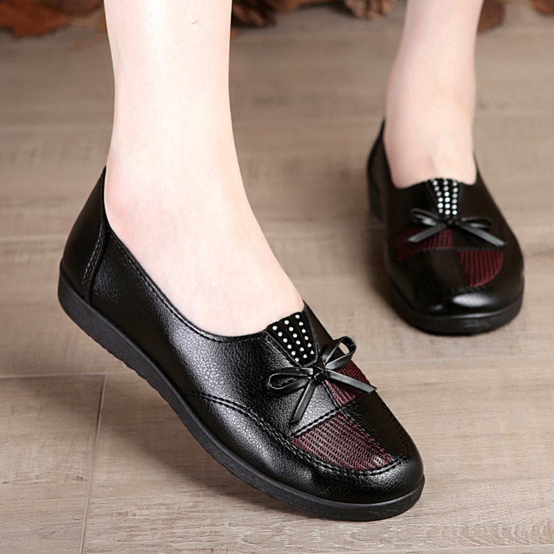 极速Cheap Shoes Women Leather Flats Female Flats Spring Shoe - 图3