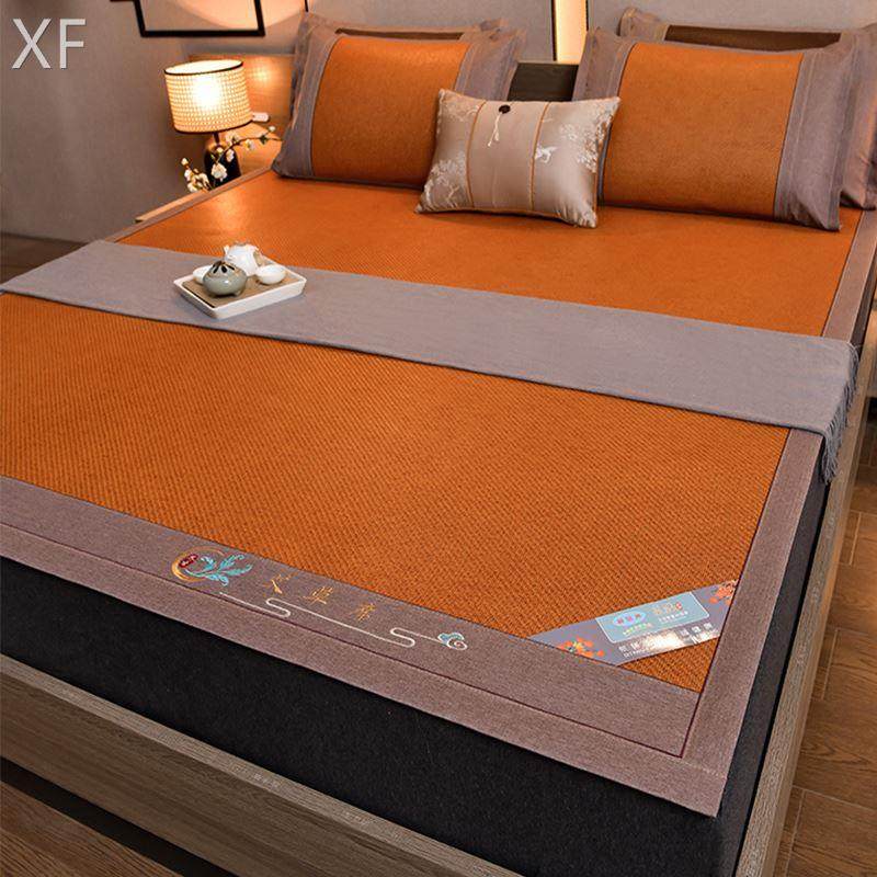 凉席藤席三件套夏m季可水洗折叠家用软席子床垫两用学生宿舍单人,淘宝优惠券,粉丝福利购,淘宝优惠卷