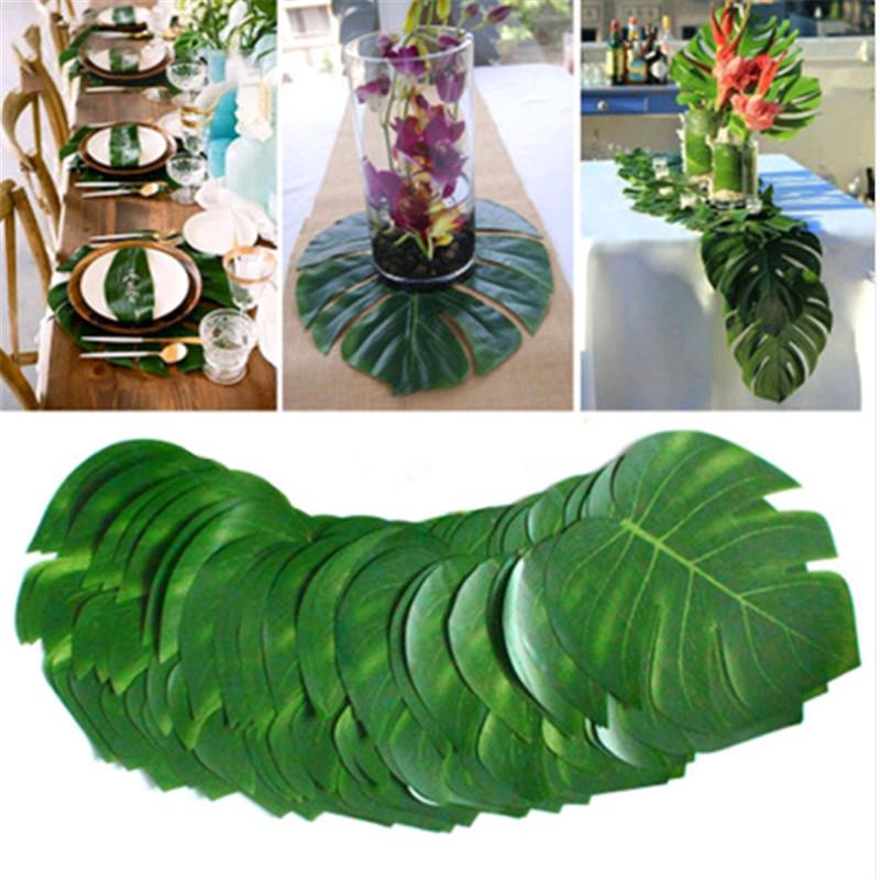 vcs/Lot Fabric Artificial Palm Liapes HOawaeian Luau Par - 图2