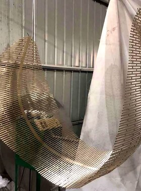 不锈钢镂空电镀树叶商场中庭吊饰大型落地装饰悬挂件艺术装置雕塑