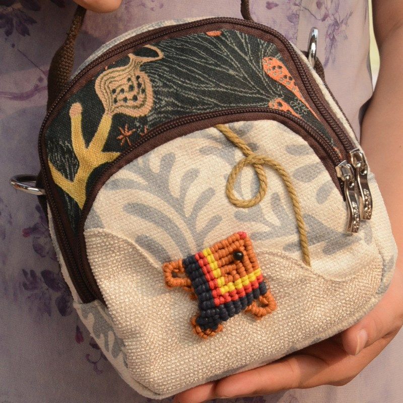 新款民族风斜挎女士包零钱迷你编织单肩包百搭手机包超轻便小包包,淘宝优惠券,粉丝福利购,淘宝优惠卷