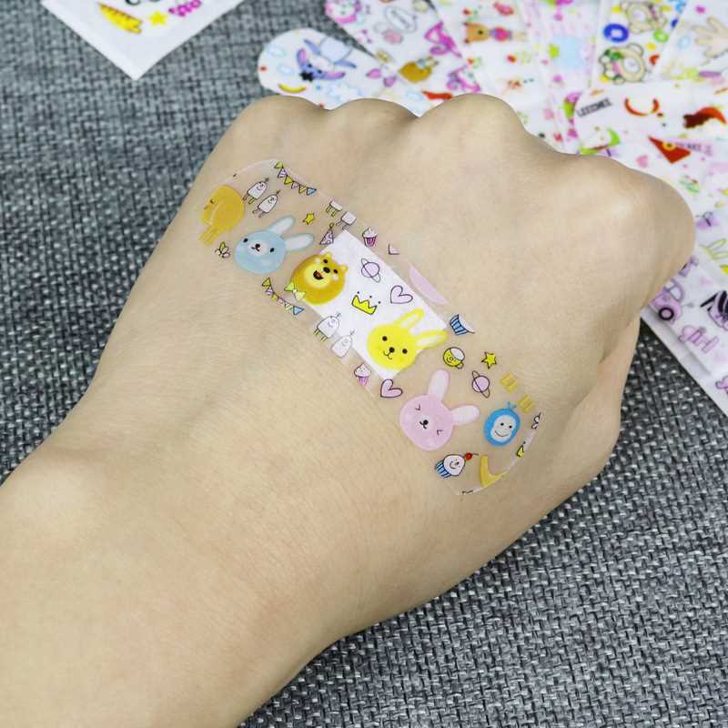 速发120Pcs/Set Kids Cartoon Bandages Adhesive Bandage Wound - 图2