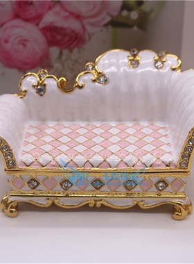 俄罗斯锡金属工艺品欧式沙发椅摆件家居饰品柜台小佛牌供台摆设