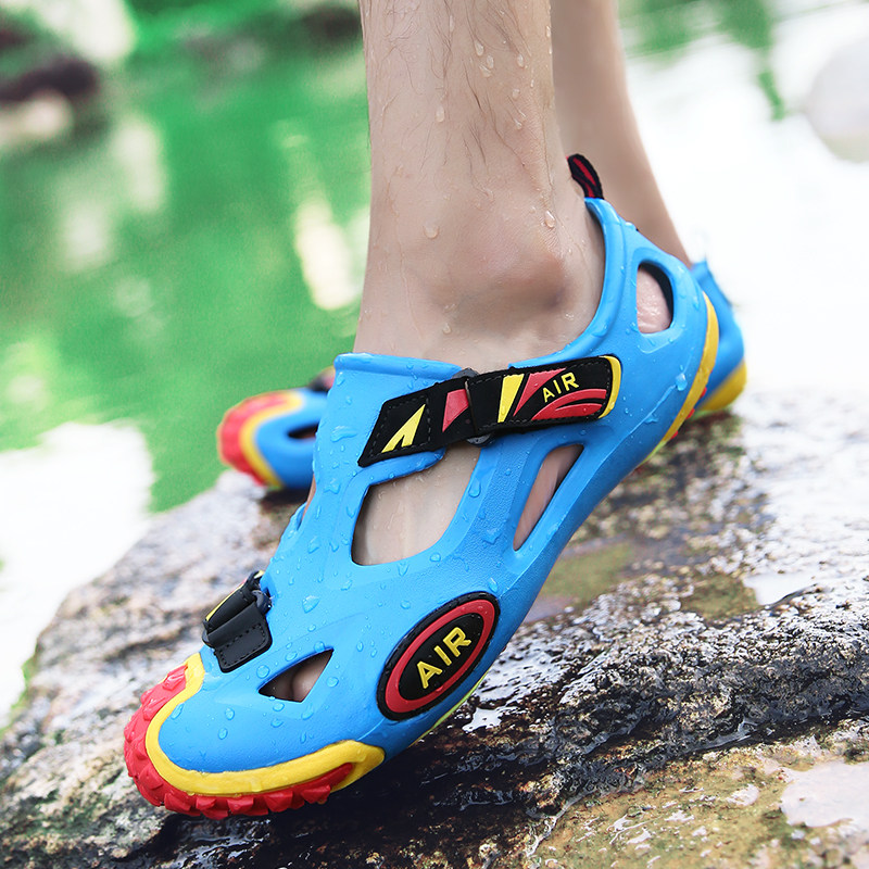 2021新款牛筋底男鞋运动户外个性洞洞鞋夏季防滑大码沙滩凉鞋拖鞋,淘宝优惠券,粉丝福利购,淘宝优惠卷