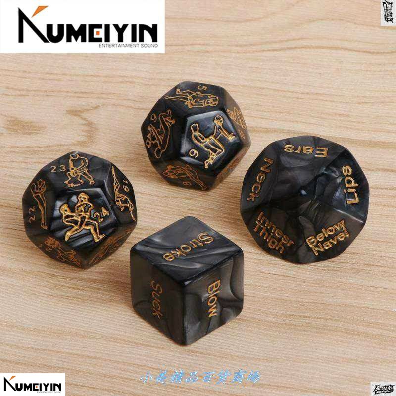 PCS Fun Acrylic Dice Lo e Dice Sex JDice Erotic DicevLo - 图0