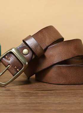 现货3.3CM Fashion Men High Quzality Genuine Leather Belt Lux