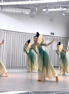 新品古典舞蹈演出剧目醉清波舞蹈头饰儿童艺考表演发饰假发飞天发