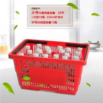 Thickened Supermarket Shopping Basket Plastic Handbag KTV Tied basket Enlarged Shopping Basket Supermarket Shopping Basket