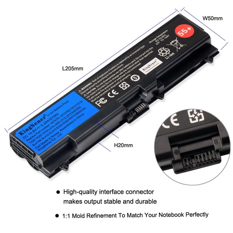 Laptop battery for ThinkPad L512 L412 L520 E425 E520 E525 W5 - 图2