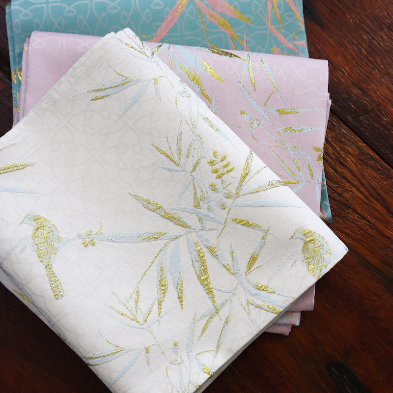 新中式织锦金色提花竹林鸟茶席桌旗干泡垫杯垫壶垫小清新桌布餐垫,淘宝优惠券,粉丝福利购,淘宝优惠卷