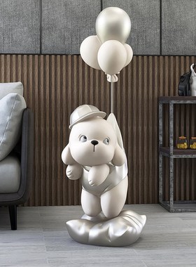 大型元气狗客厅装饰落地摆件家居饰品电视柜沙发开业乔迁新居礼品