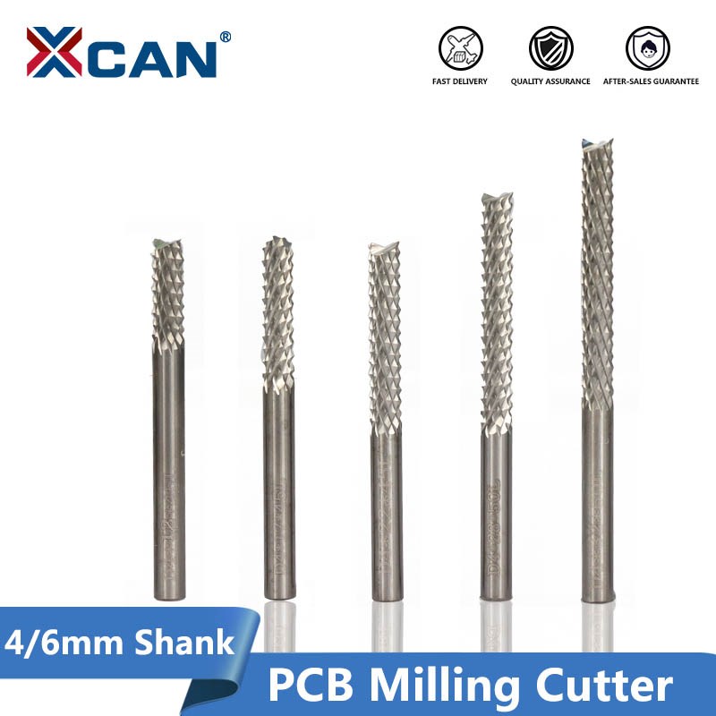 1pc 4mm 6mm Shank Tungsten Carbide  End Mills PCB Corn Milli - 图0