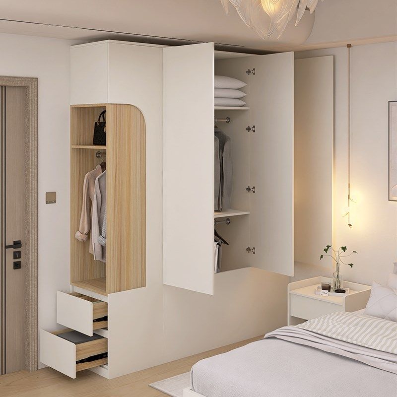 小户型榻榻米床尾衣柜卧室家用靠墙收纳床头衣柜夹缝窄柜开门衣橱,淘宝优惠券,粉丝福利购,淘宝优惠卷