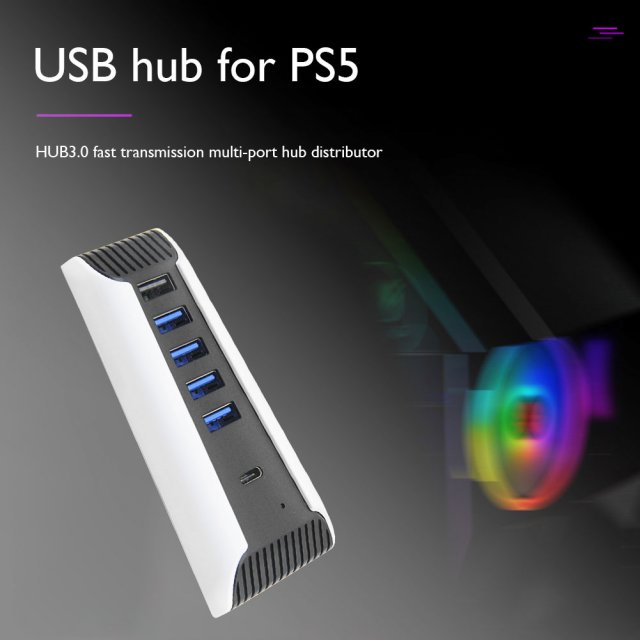 推荐For PS5 USB Hub USB 3.0 Splitter Expander High Speed Ada - 图2