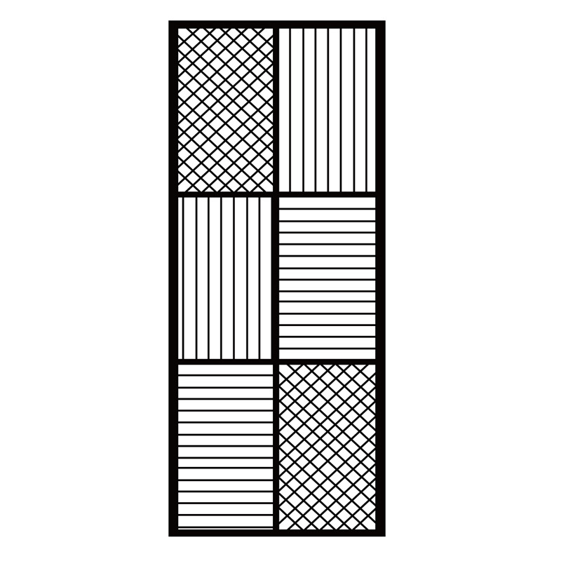 工业风装饰隔断办公室装修饭店装饰网格客厅卧室玄关屏风铁艺镂空 - 图3