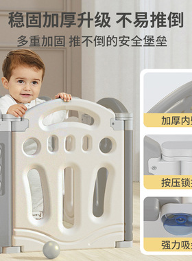 新品儿童游戏围栏宝宝室内家用爬行垫防护栏婴儿地上学步安全栅栏