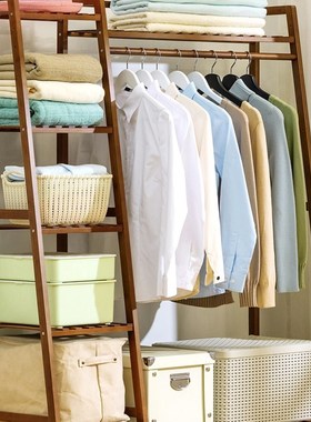 挂衣架落地卧室衣帽架子衣x服包置物简易衣柜玄关非实木网红