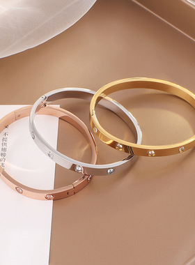 小众高货Classic Gold Bracelets for Women Men Jewelry Gifts S