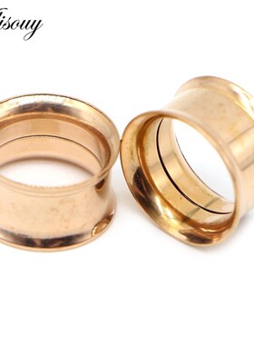 小众高货2pcs Surgical Steel Screw fit Ear Flesh Tunnel Plugs