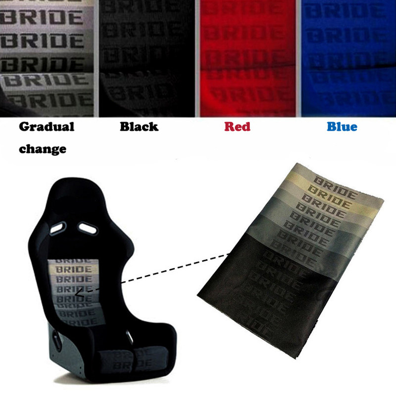 极速New Material 100CM x160CM JDM BRIDE Racing Car Seats Fab - 图0