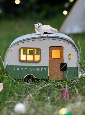 阿楹 复古花园房车摆件户外氛围高级感小众工位解压造景露营礼物