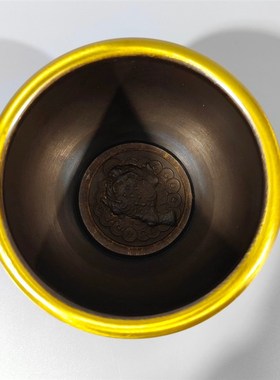 纯铜收灰缸纯铜烟灰缸q家用室内中式客厅办公室家居饰品创意烟缸