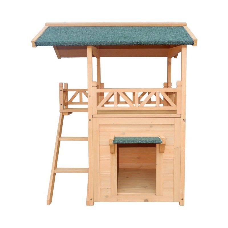 定制木制猫窝户外花园防雨防寒猫屋猫别墅实木大两层家用猫屋空间,淘宝优惠券,粉丝福利购,淘宝优惠卷