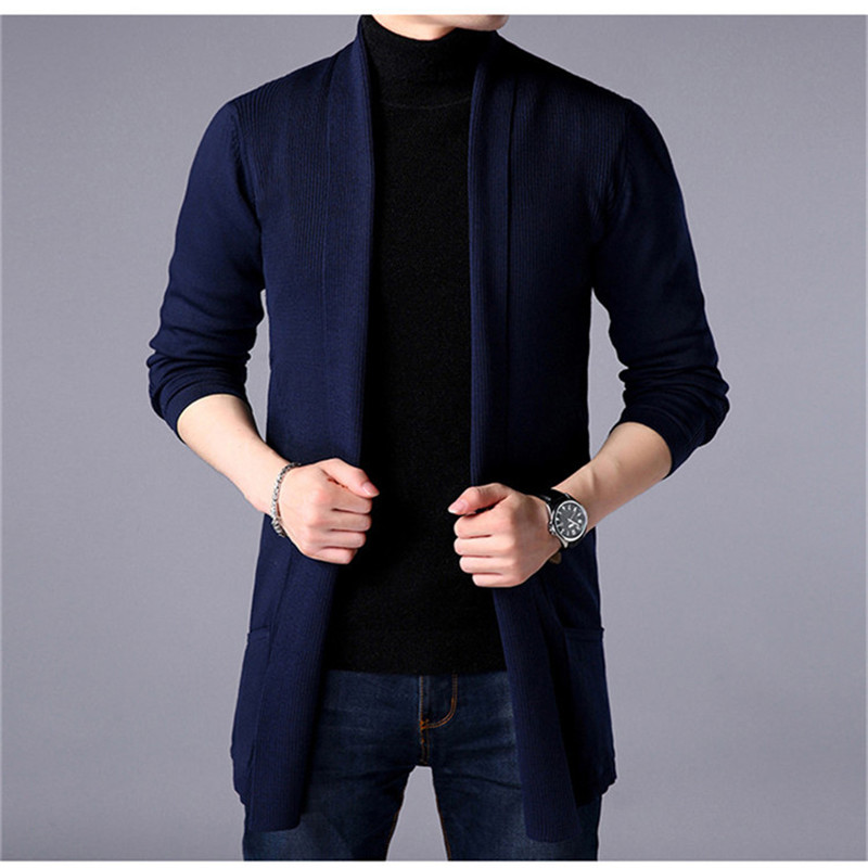 厂家Sweater Coats Men Newu Fashion 2022 Autumn Men's Slim Lo - 图1