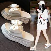 Slippers women Summer outwear 2023 New Andromeda Wind Fashion Cakes Thick O bottom sandals Butterfly knots