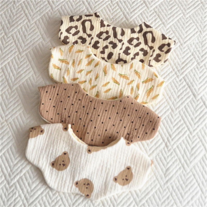 新品Flower Burp Cloth Soft Newborn Infant Boy Girls Saliva T - 图0