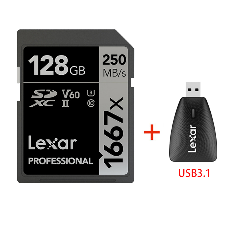 推荐Lexar SD Card 1667X Original 250MB/s  64GB 128GB 256GB S - 图0