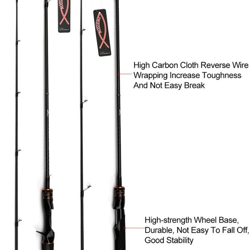 OBSESSION Carbon fishing rodz spinning casting 1.98m2.13m2.2 - 图1