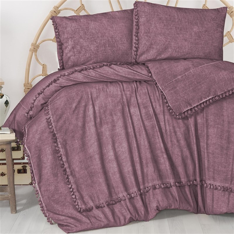 速发Vivamaison Cotton Colorful Bedding Set: Duvet cover Lacy-图2