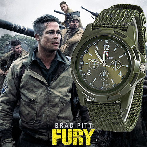 新品Men Army Watch Nylon Military Male Quartz Watches Fabric - 图0