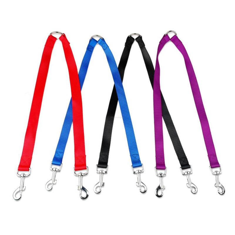 tpSupplies Tractnion eo R Dogs Pull Two-headed Dog Leads - 图1