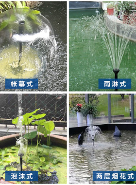 蘑菇喷泉喷头小型鱼池水池t户外喷泉园艺景观假山流水摆件庭院装