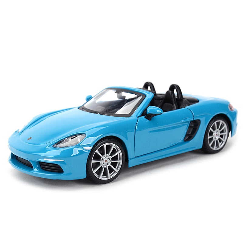 厂家Bburago 1:24 Porsche 718 Boxster SportsN Car Static Die - 图2