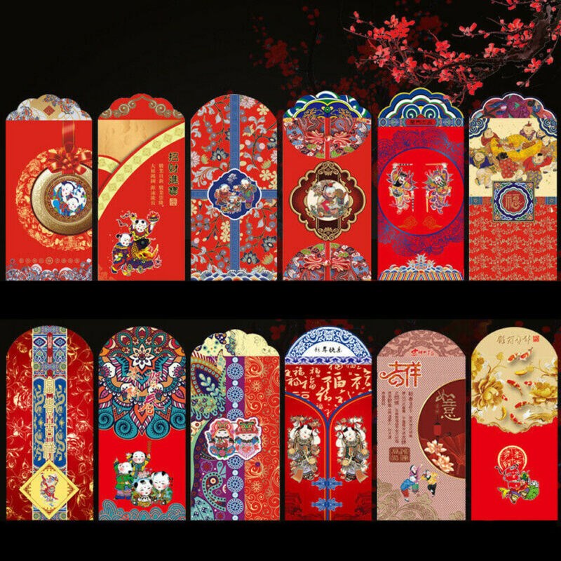 2020 Chinese New Year Money Envelope HongBao Red Packet Luc - 图0