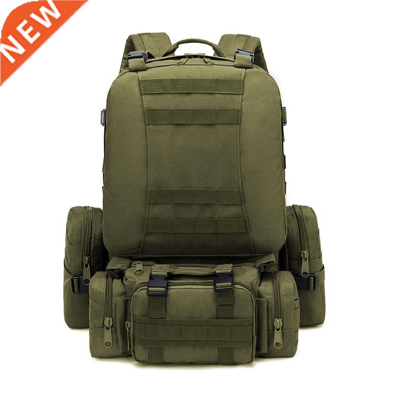 网红50L Tactical Backpack,Men's Military Backpack,4 in 1 - 图0